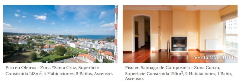 Apartamentos, pisos y dúplex en A Coruña provincia